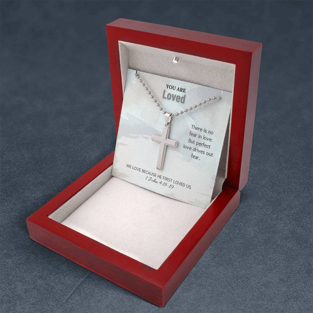 Stainless Steel Faith Cross Necklace