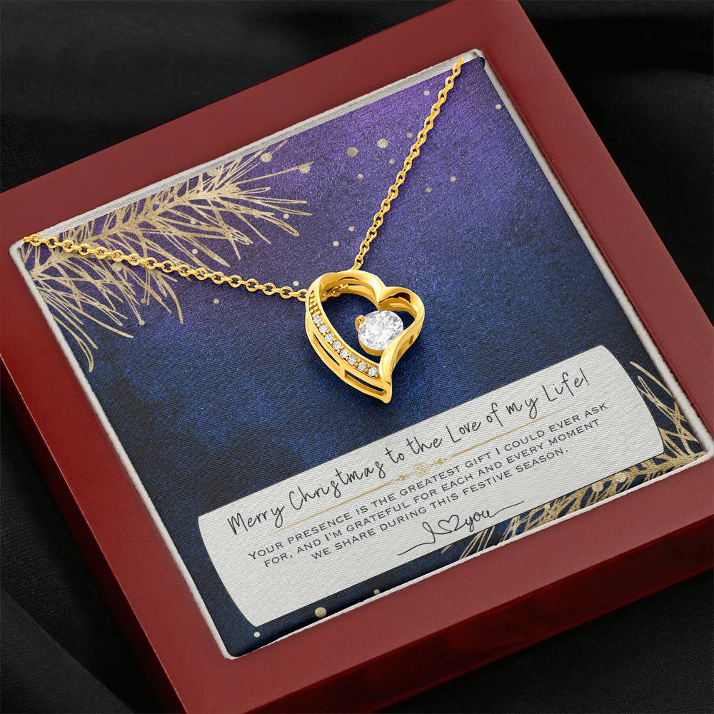 Forever Love Necklace I 14K White Gold Necklace I The perfect Christmas Gift For Her - Camili Bel Creations Gift Shop