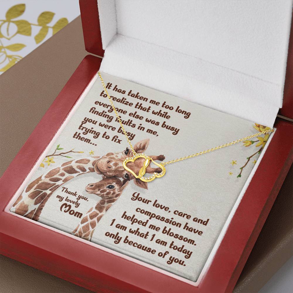 To My Lovely Mom - Stunning Everlasting Love Necklace - A Daughter Mother Gift - Camili Bel Creations Gift Shop