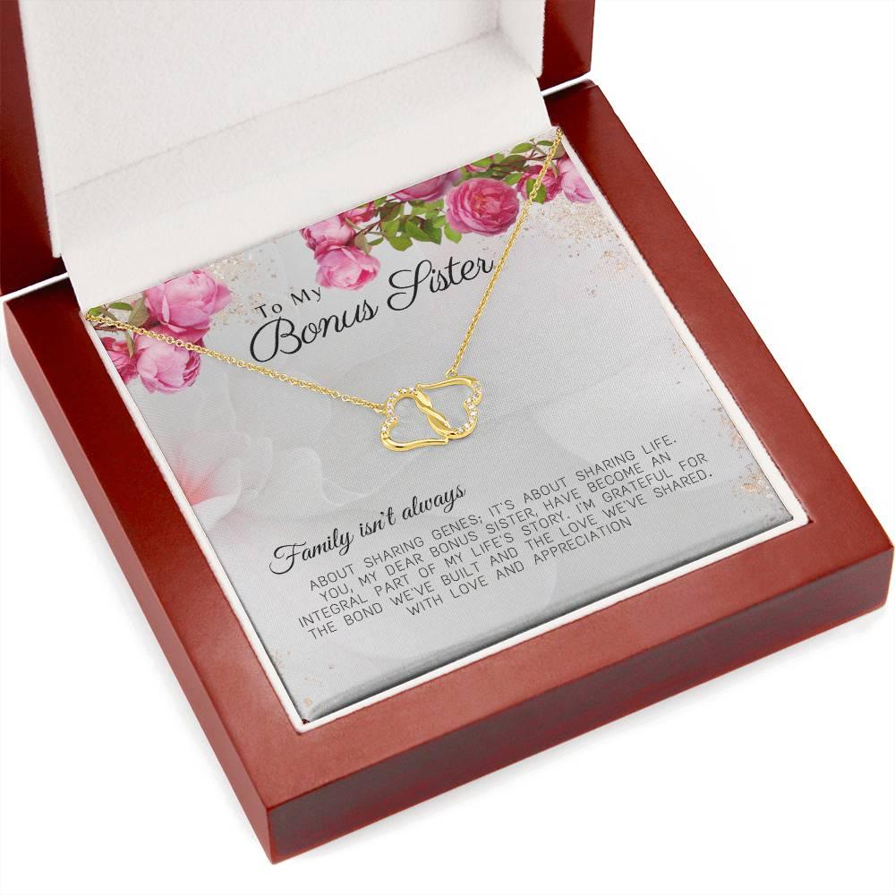 Everlasting Love Necklace for the Best Bonus Sister - Camili Bel Creations Gift Shop