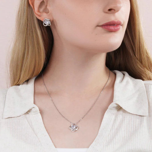 Love Knot Necklace 14K I To My Wife - Camili Bel Creations Gift Shop