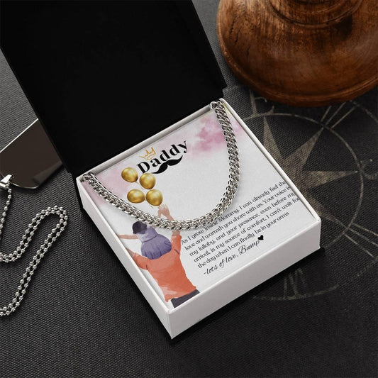 To My Amazing Dad To Be I Classic Cuban Link Necklace - Camili Bel Creations Gift Shop