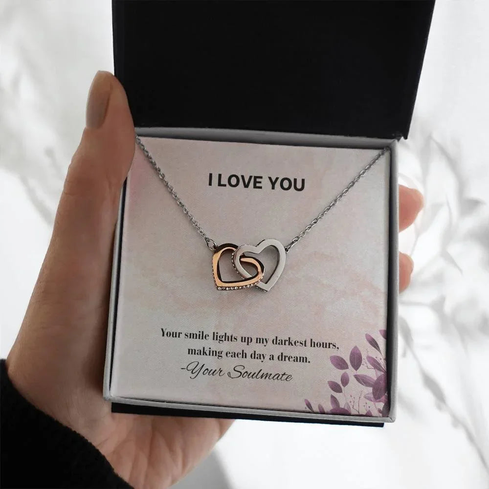 Interlocking Hearts Necklace I Gift For Your Soulmate - Camili Bel Creations Gift Shop