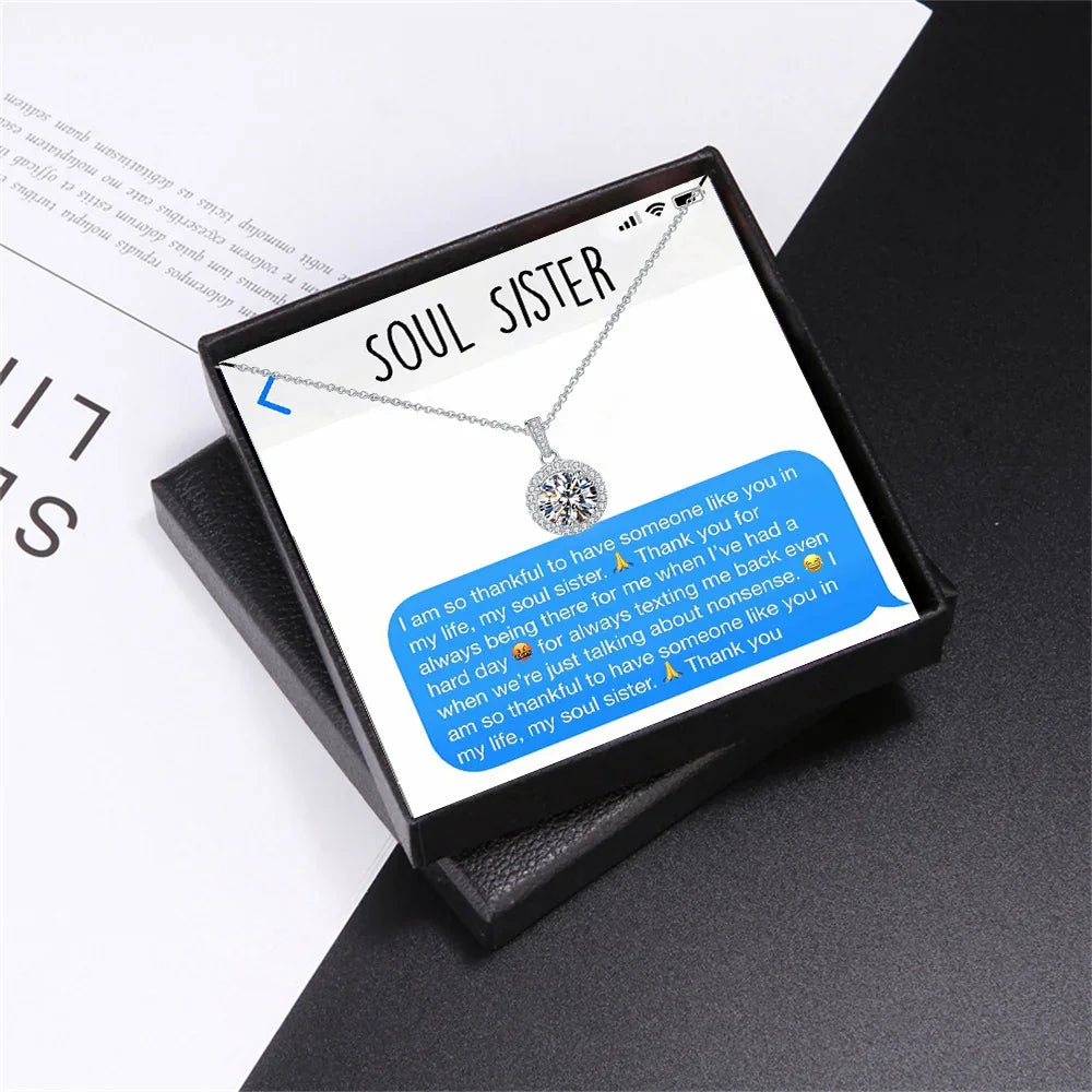 Exquisite Full Moon Cubic Zirconia Necklace for Your Soulmate - Camili Bel Creations Gift Shop