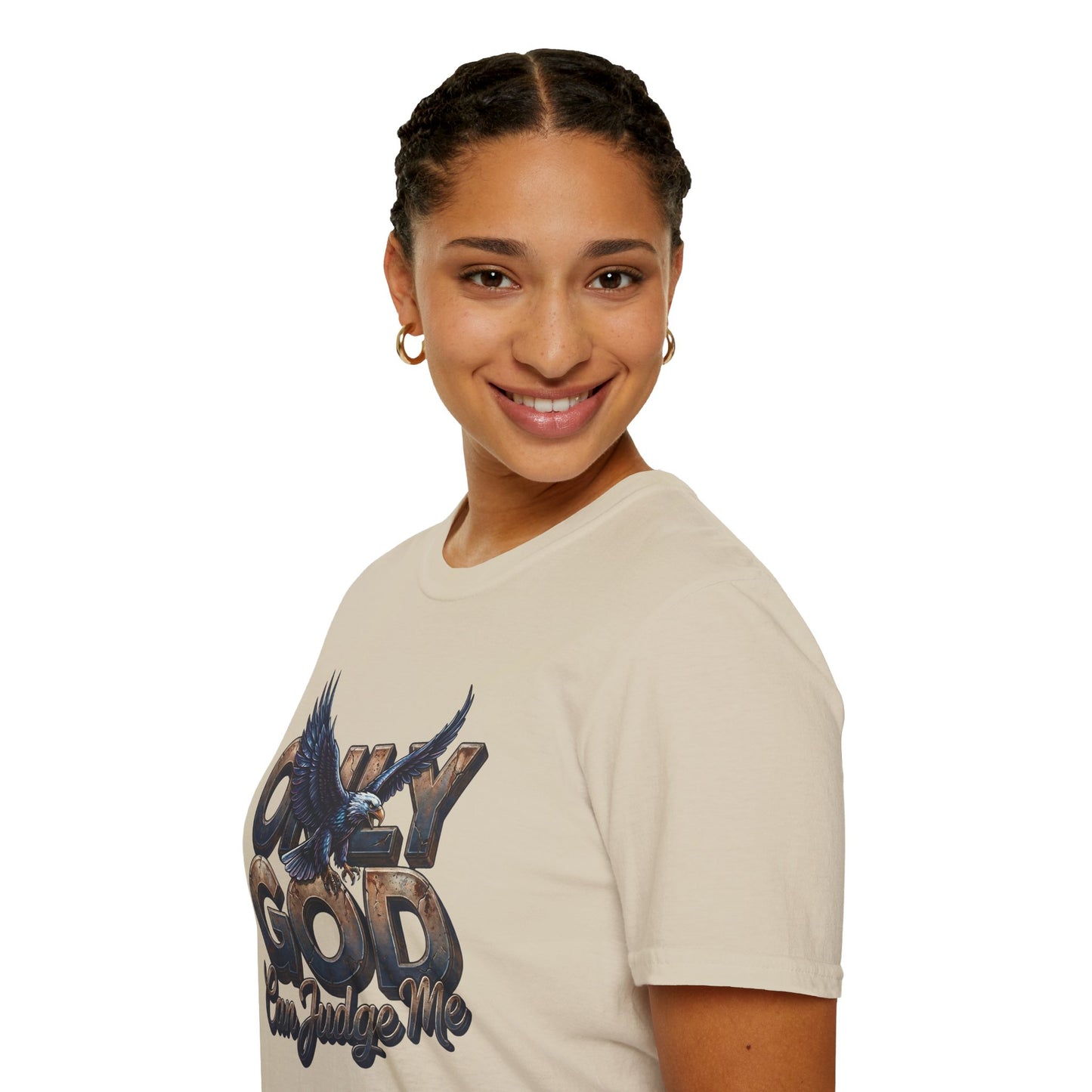 Only God Can Judge Me T‑Shirt — Christian Eagle Graphic Tee