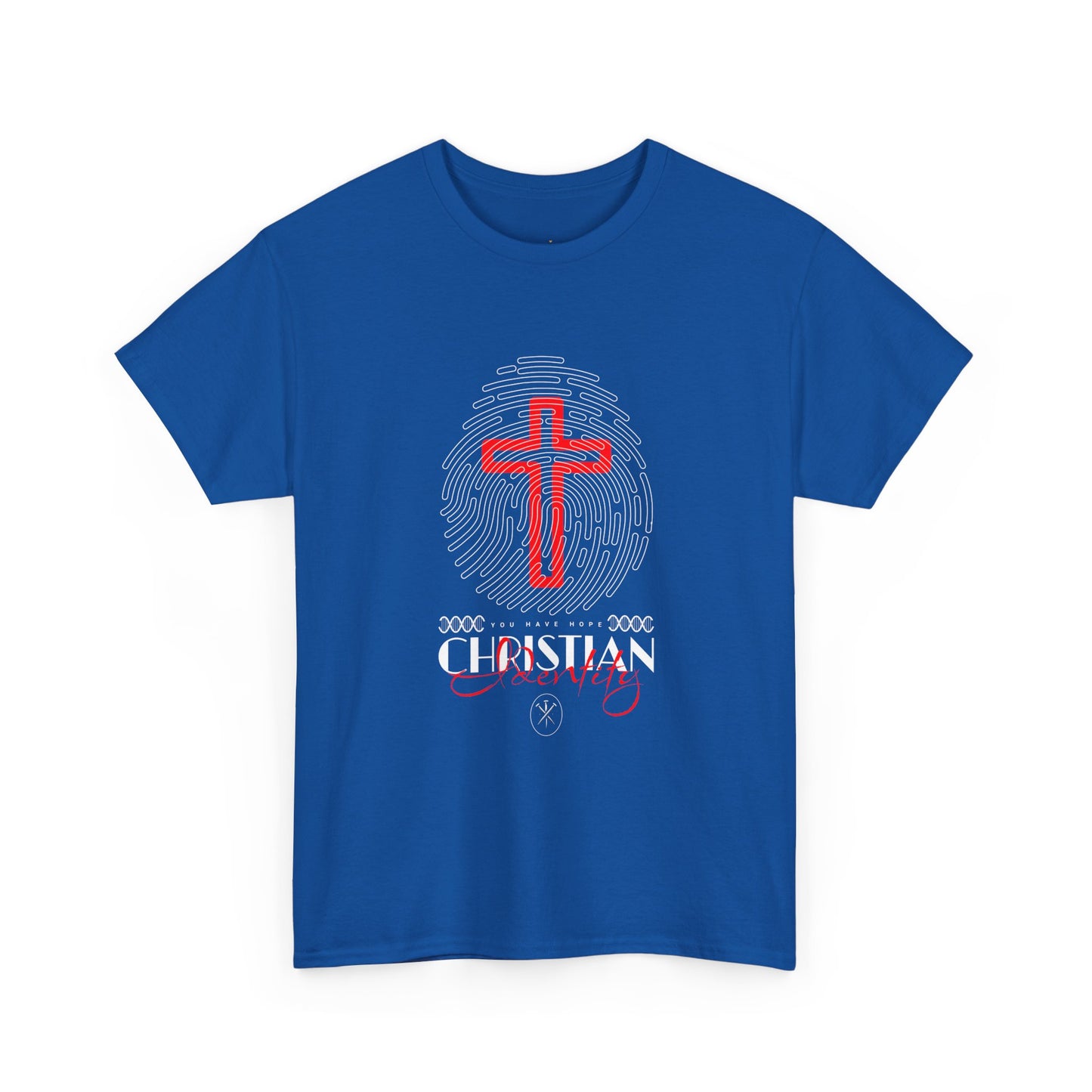 Christian Cross Fingerprint T‑Shirt — Faith Graphic Tee