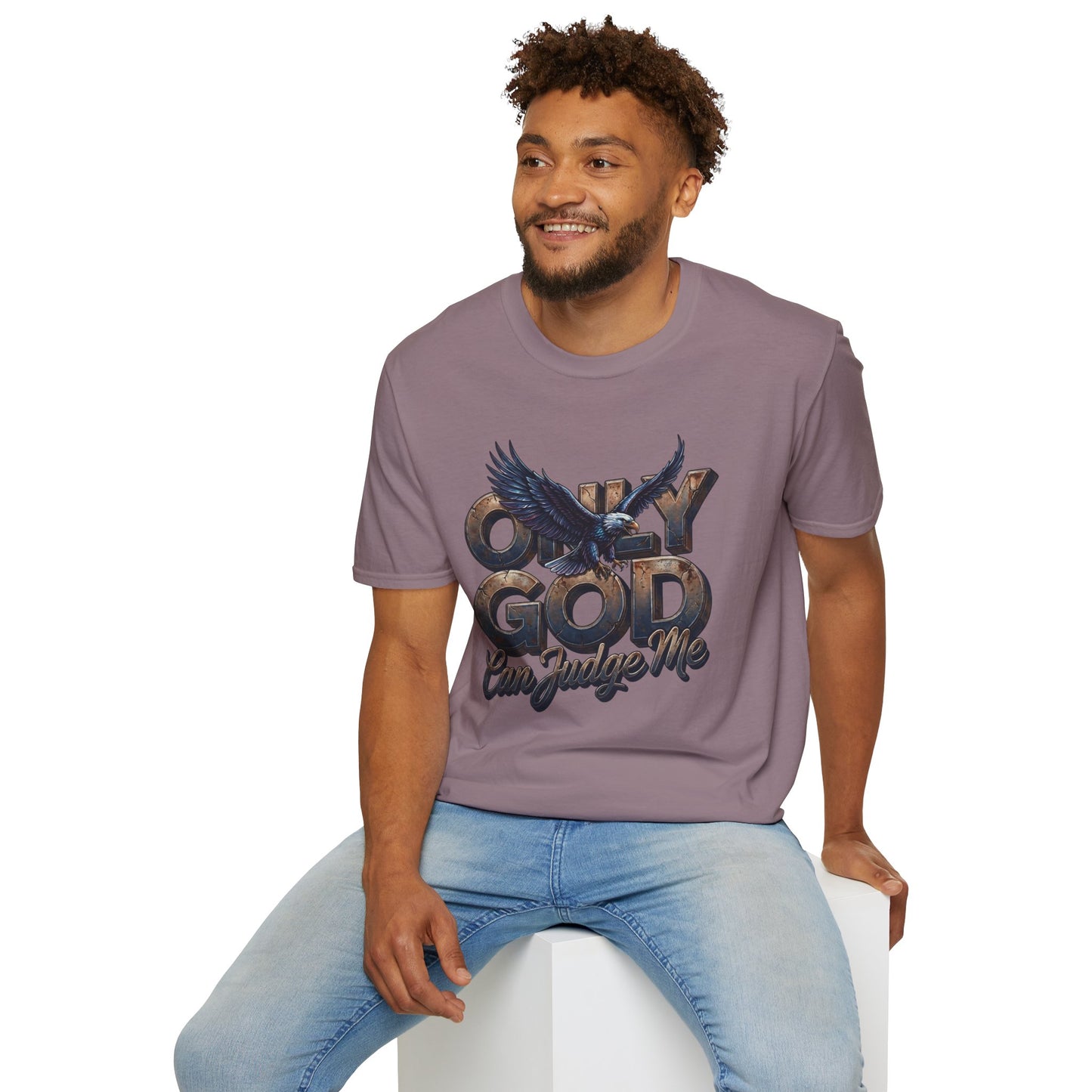 Only God Can Judge Me T‑Shirt — Christian Eagle Graphic Tee