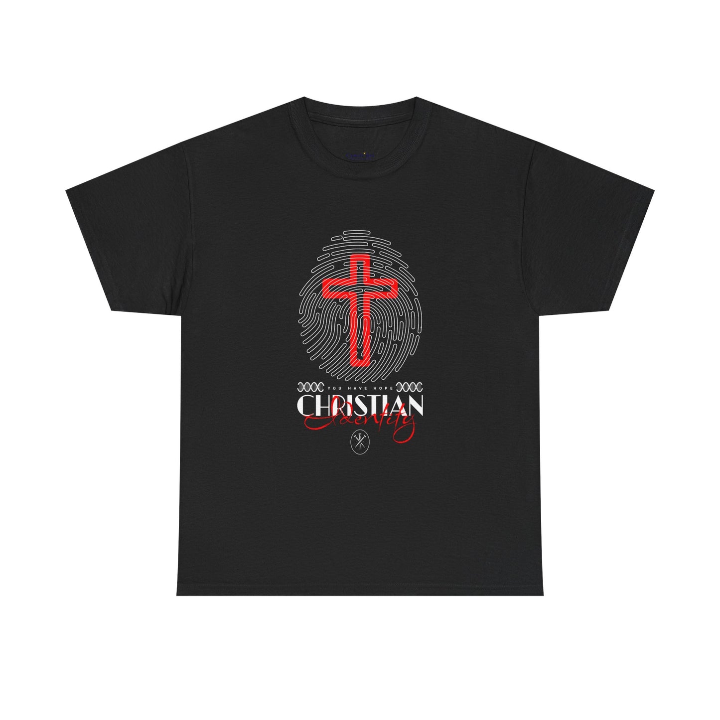 Christian Cross Fingerprint T‑Shirt — Faith Graphic Tee