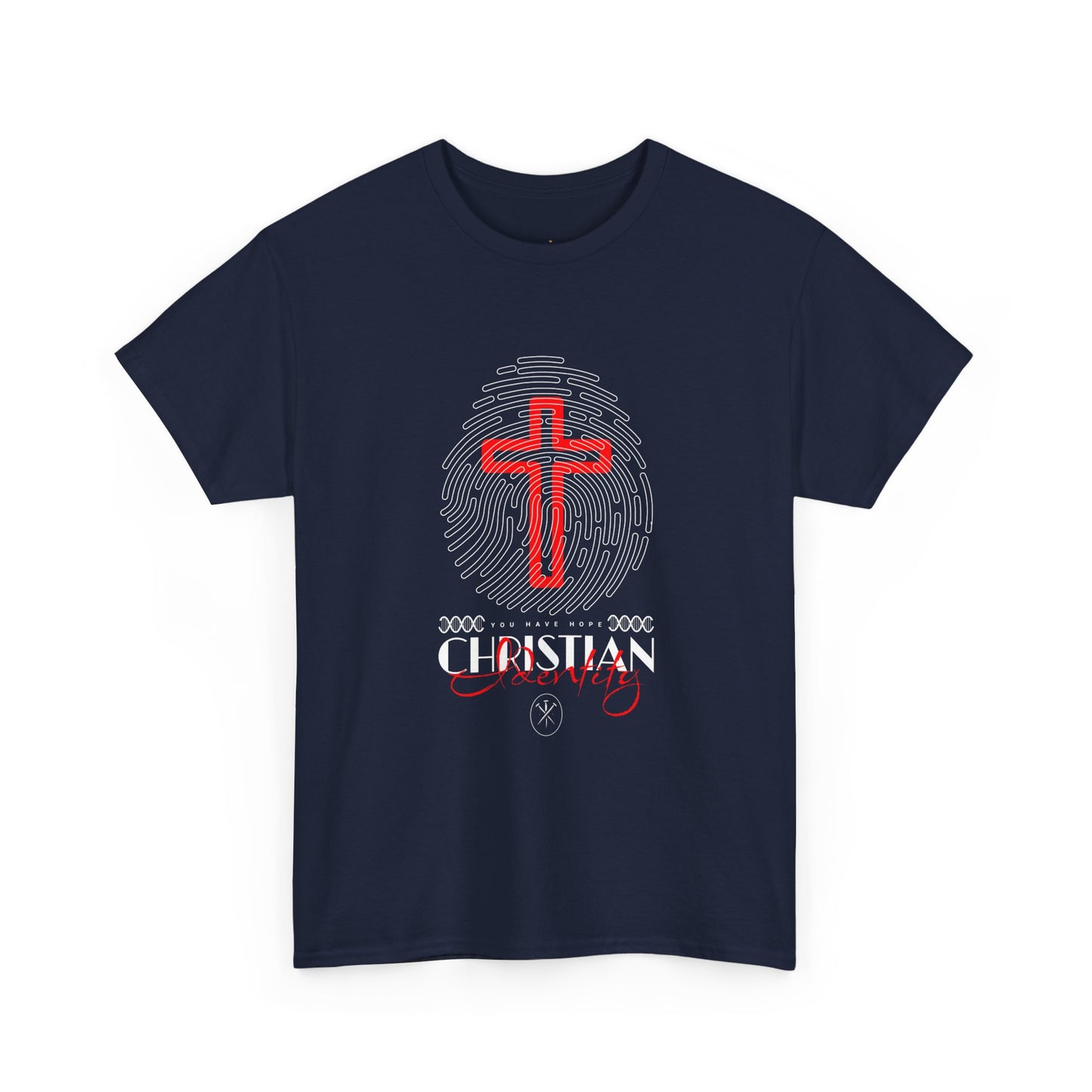Christian Cross Fingerprint T‑Shirt — Faith Graphic Tee