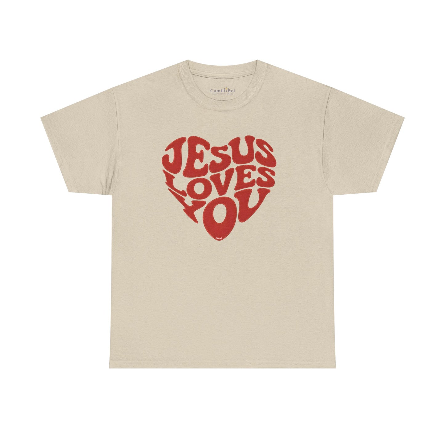 Jesus Loves You Heart T‑Shirt