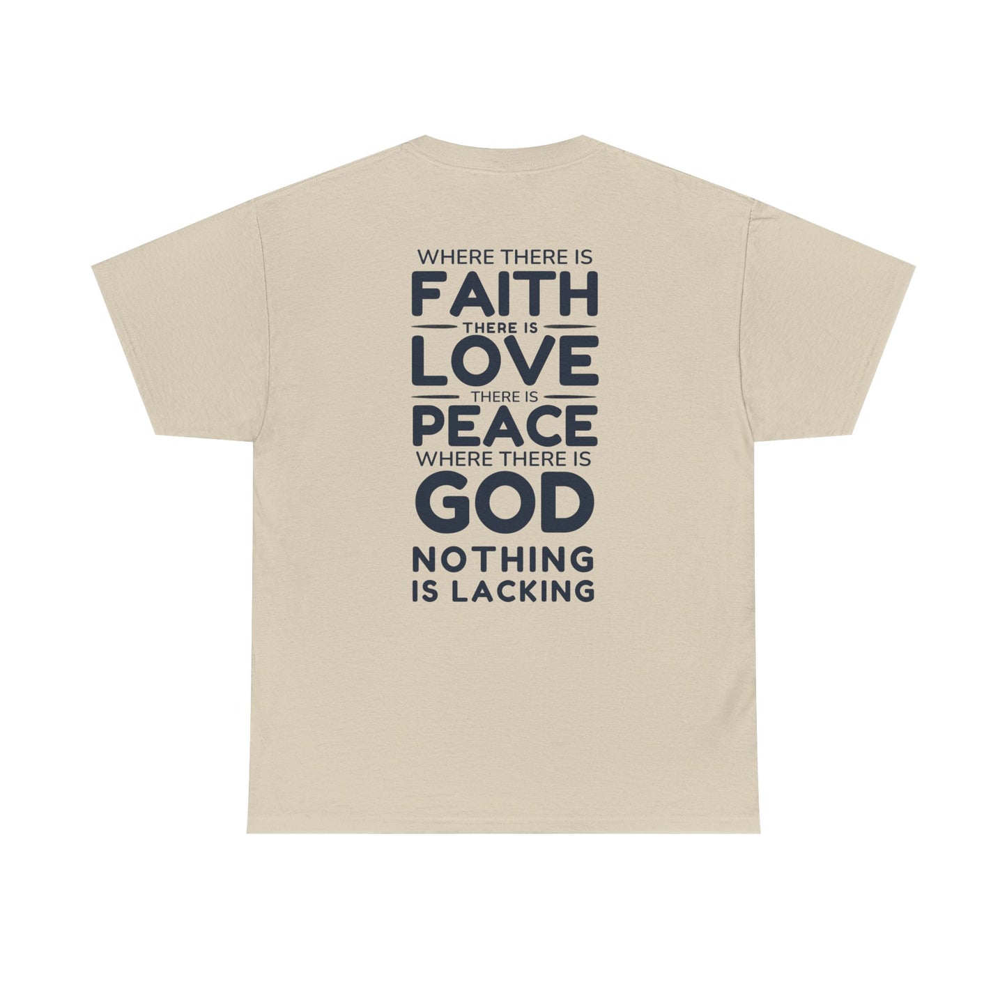 Faith, Love, Peace God Tee — Inspirational Christian T-Shirt