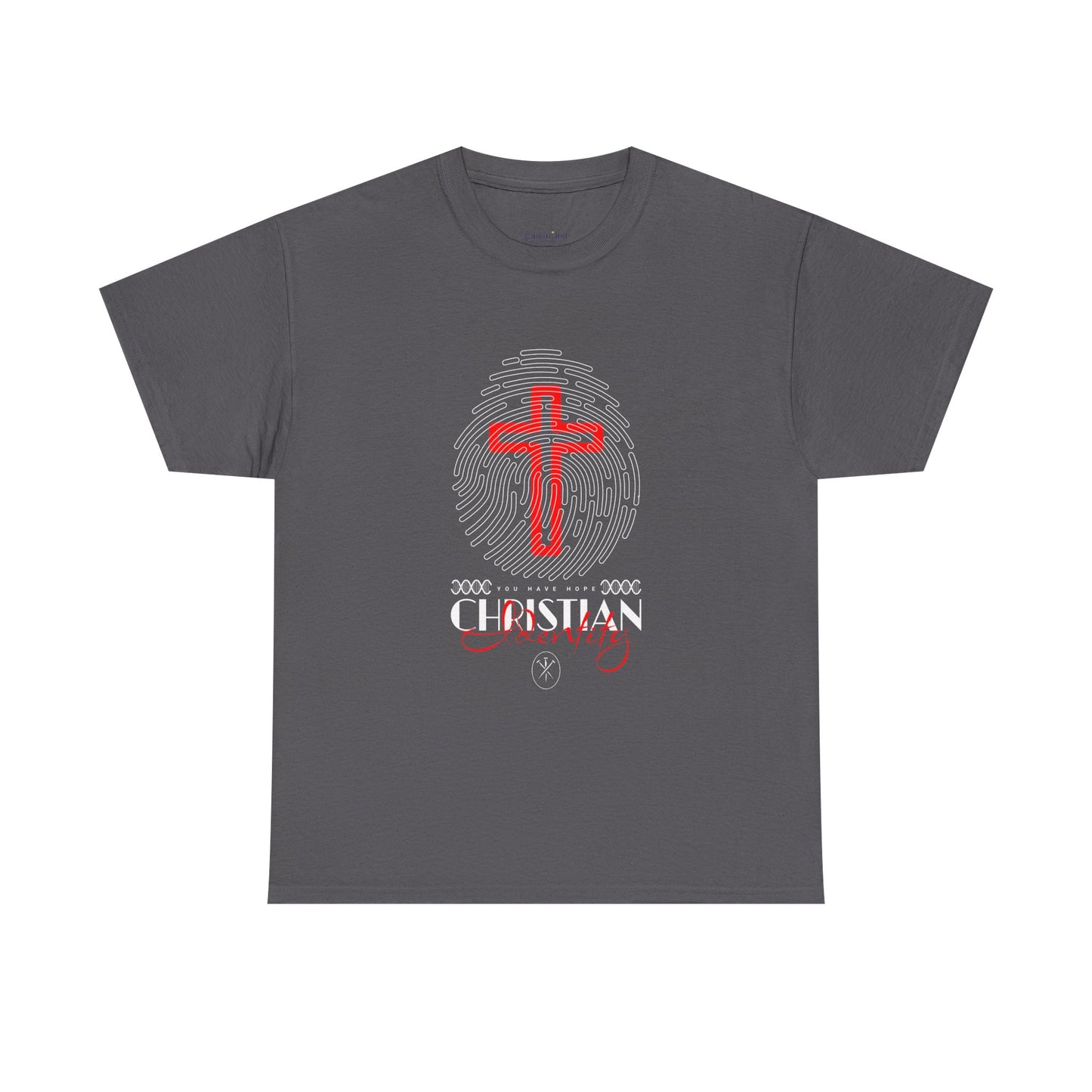 Christian Cross Fingerprint T‑Shirt — Faith Graphic Tee