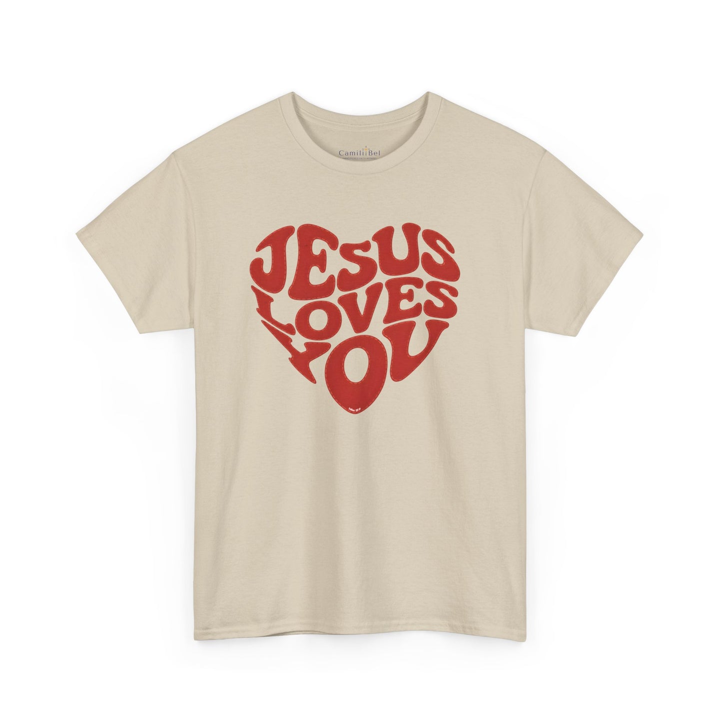 Jesus Loves You Heart T‑Shirt