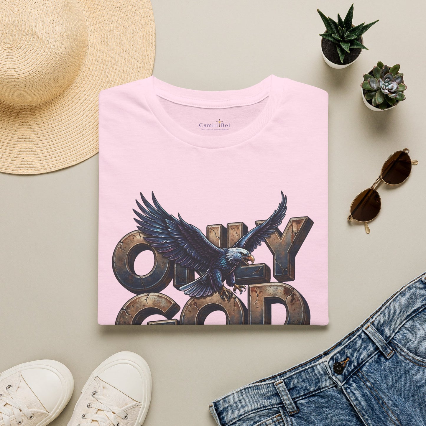 Only God Can Judge Me T‑Shirt — Christian Eagle Graphic Tee