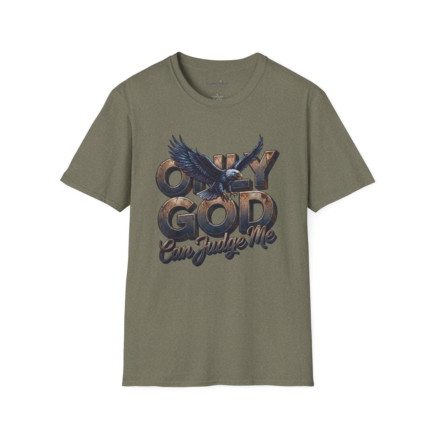 Only God Can Judge Me T‑Shirt — Christian Eagle Graphic Tee