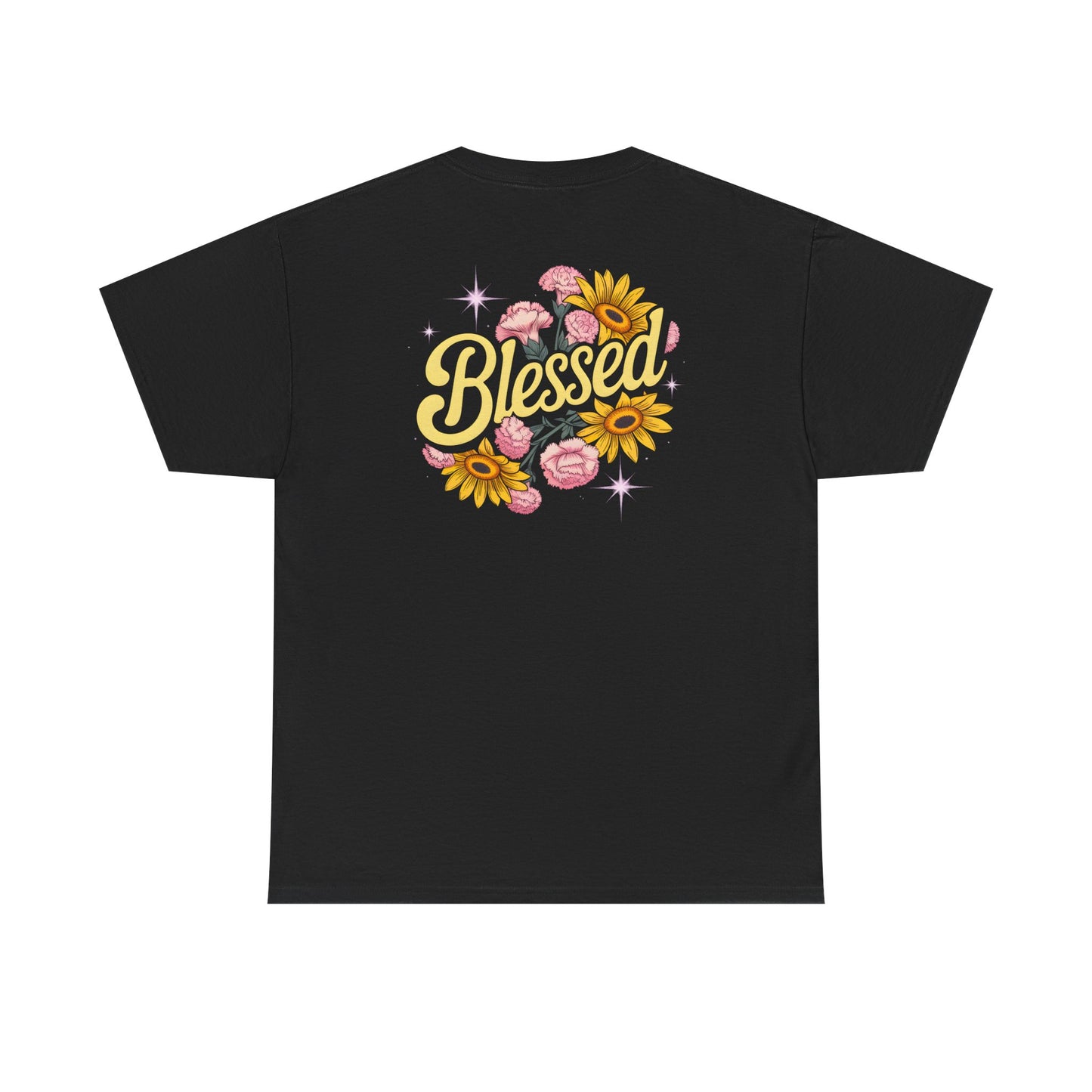 Blessed Floral Tee – Sunflower & Rose Graphic Shirt