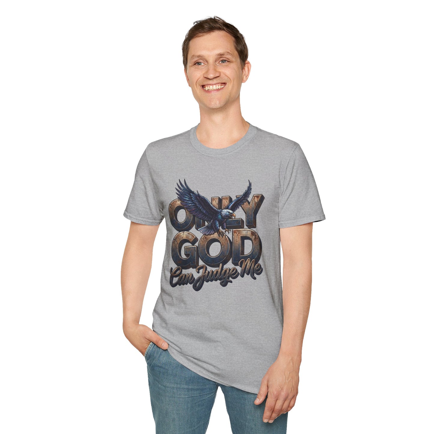 Only God Can Judge Me T‑Shirt — Christian Eagle Graphic Tee