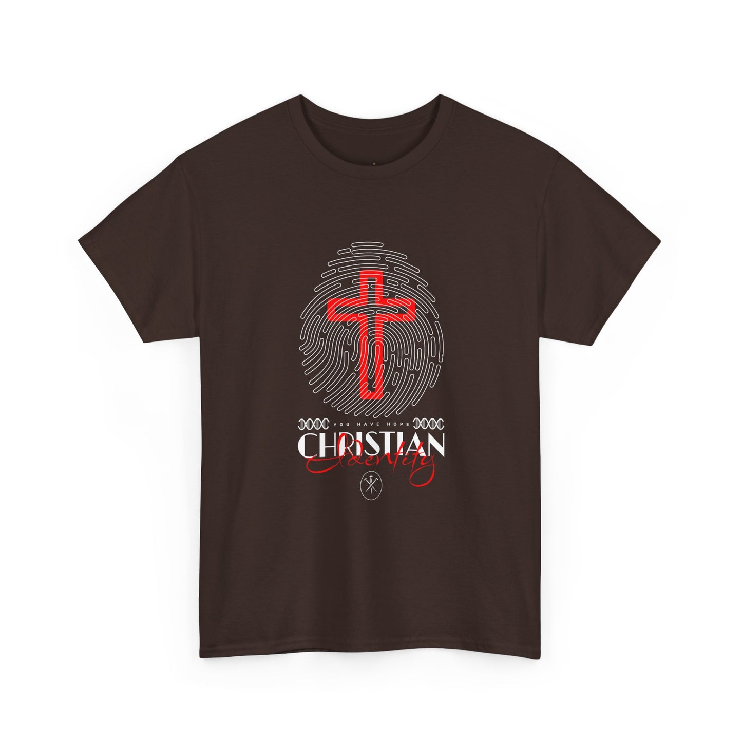Christian Cross Fingerprint T‑Shirt — Faith Graphic Tee