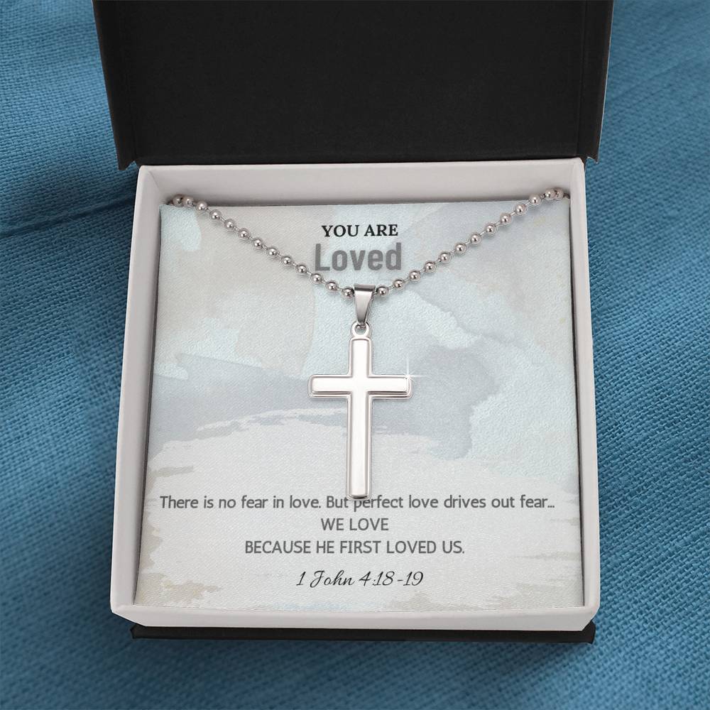 Stainless Steel Faith Cross Necklace