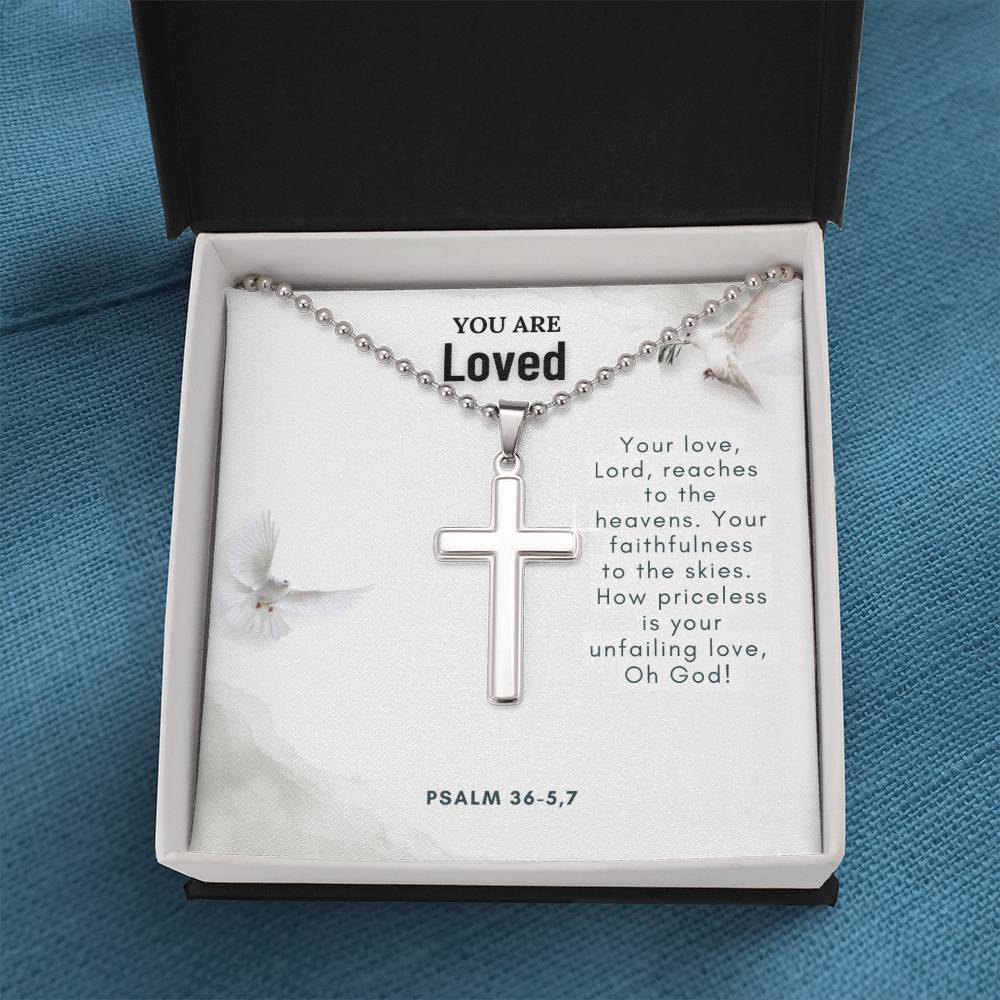 Stainless Steel Faith Cross Necklace