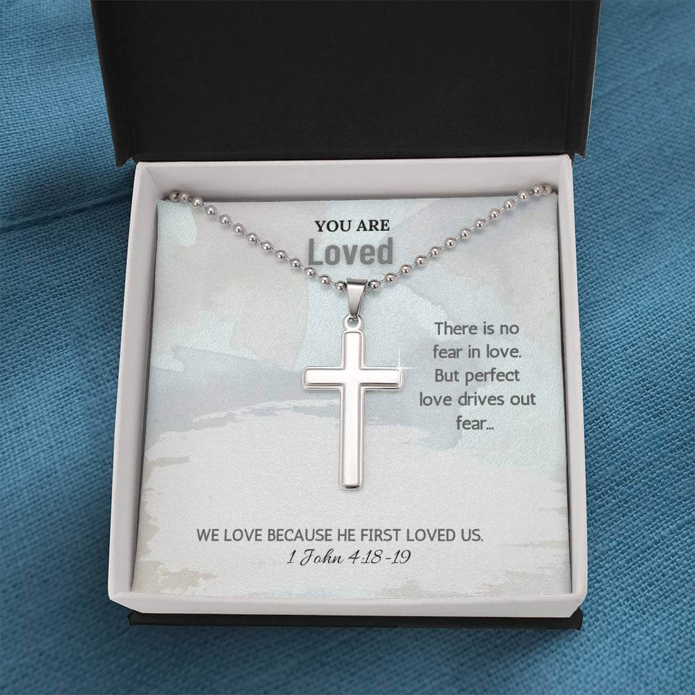 Stainless Steel Faith Cross Necklace