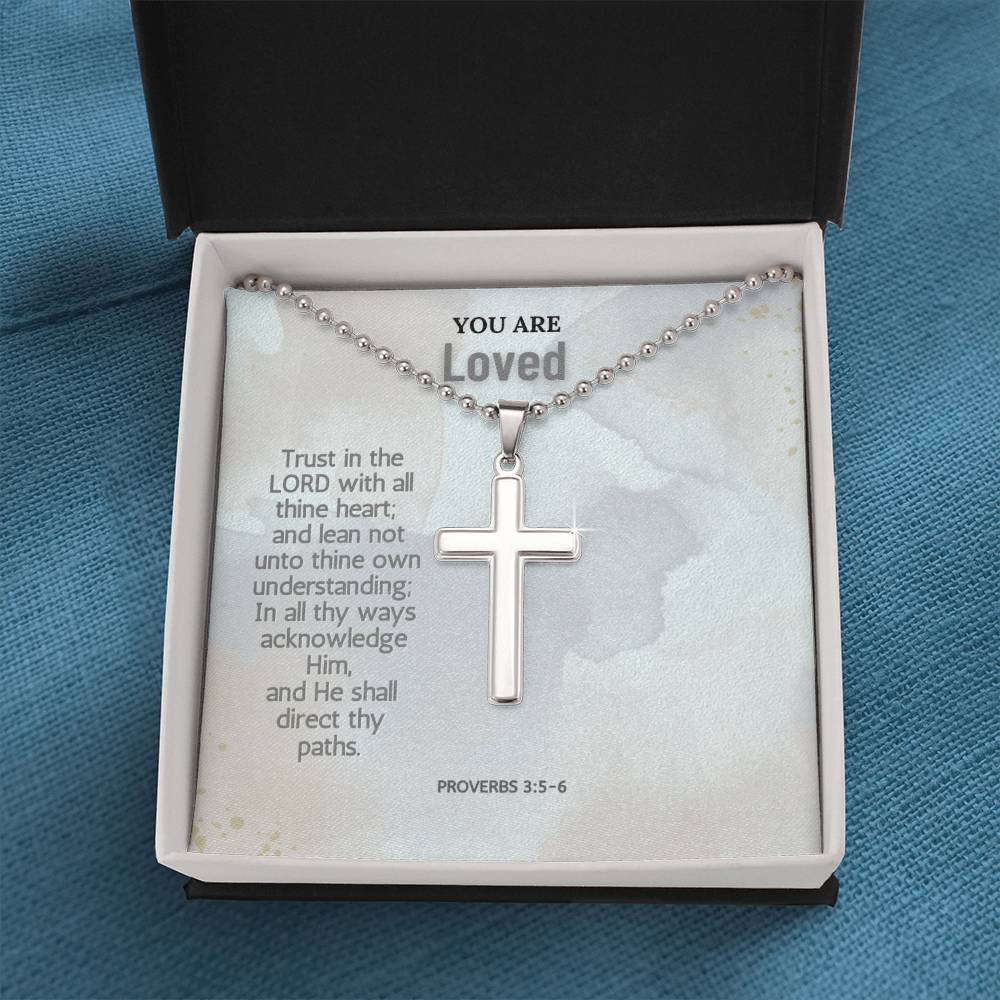 Stainless Steel Faith Cross Necklace