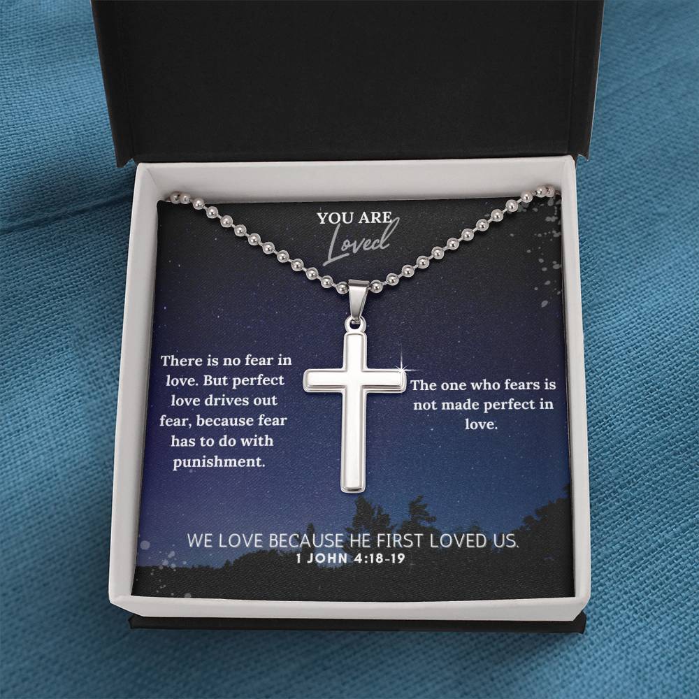 Stainless Steel Faith Cross Necklace