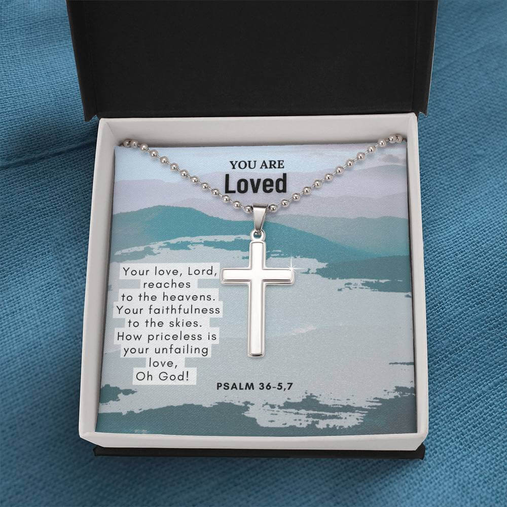 Stainless Steel  Faith Cross Necklace