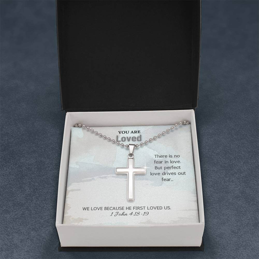 Stainless Steel Faith Cross Necklace