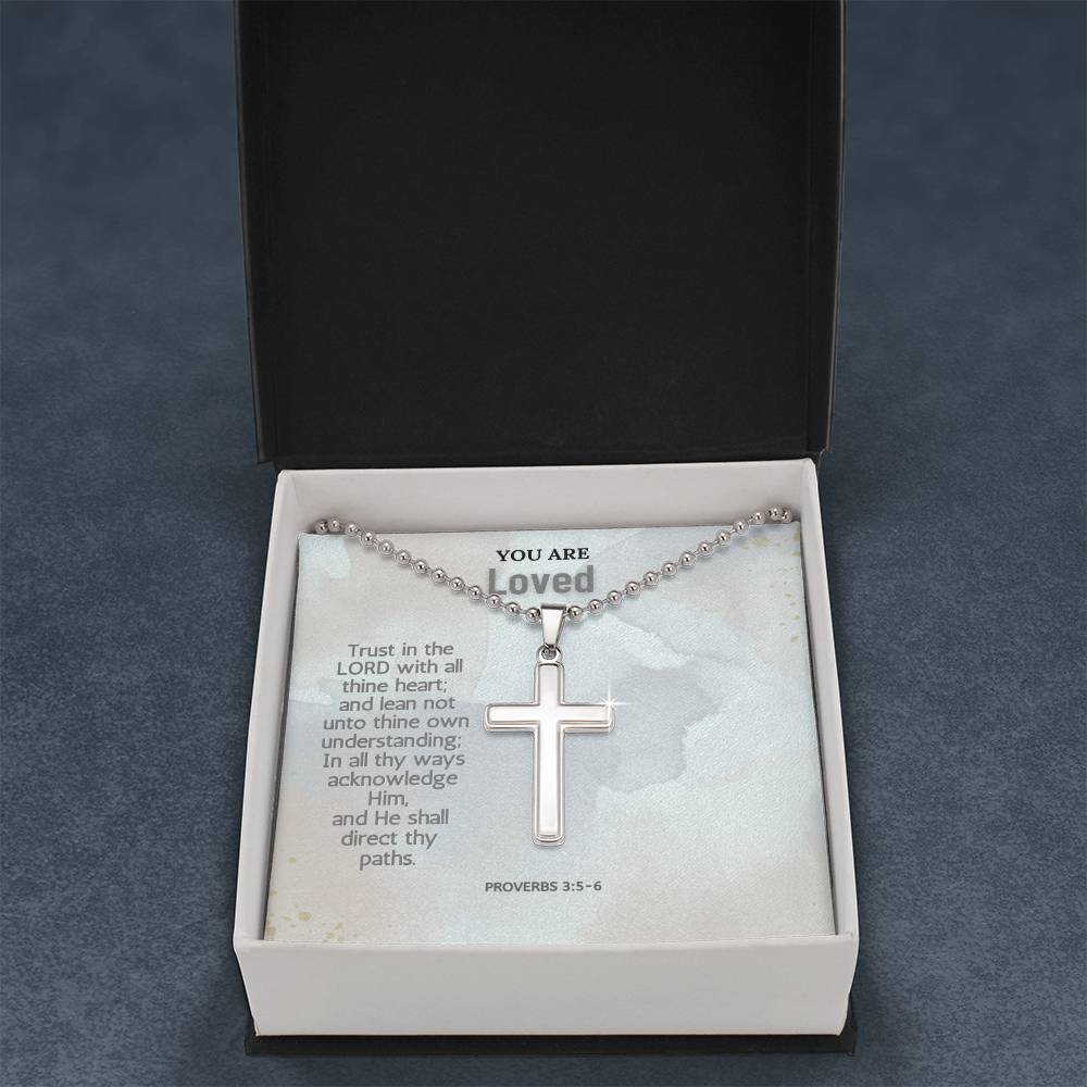 Stainless Steel Faith Cross Necklace