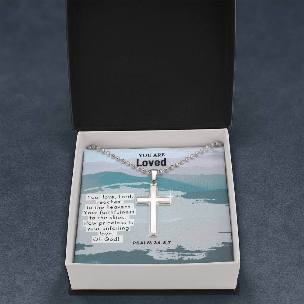 Stainless Steel  Faith Cross Necklace