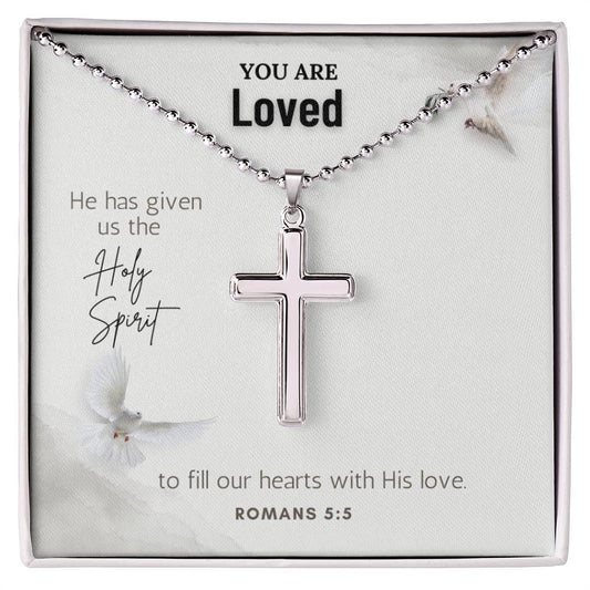 Stainless Steel Faith Cross Necklace