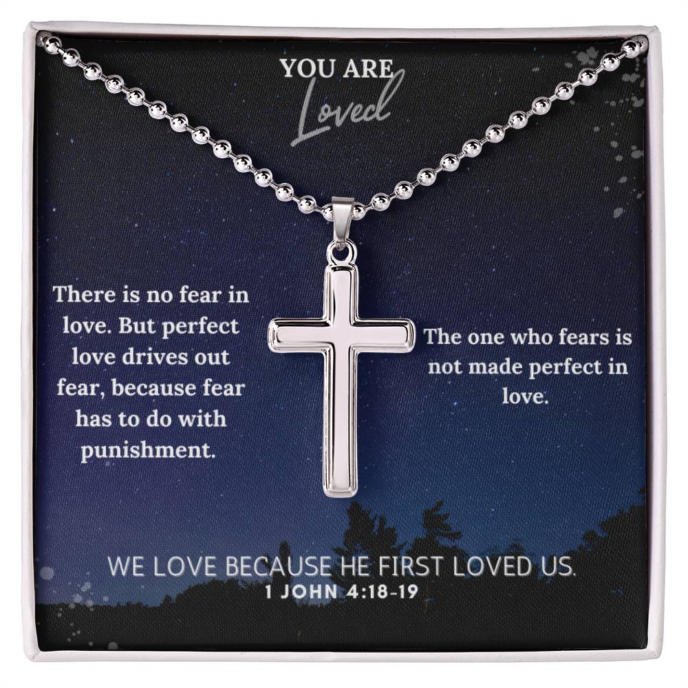 Stainless Steel Faith Cross Necklace