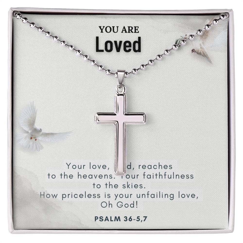 Stainless Steel Faith Cross Necklace