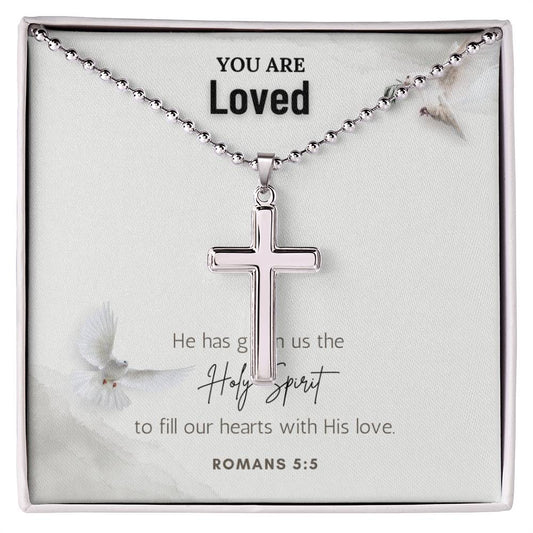Stainless Steel Faith Cross Necklace
