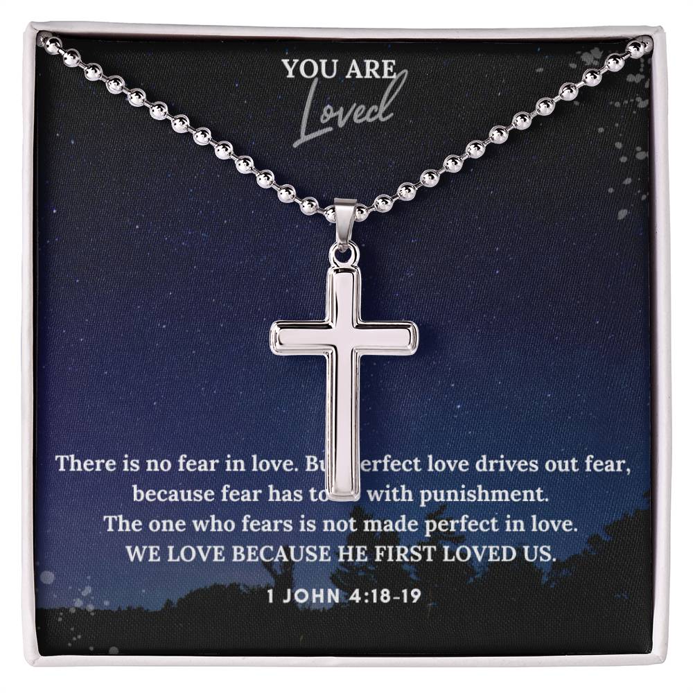 Stainless Steel Faith Cross Necklace