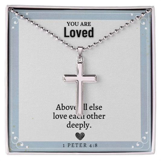 Stainless Steel Faith Cross Necklace