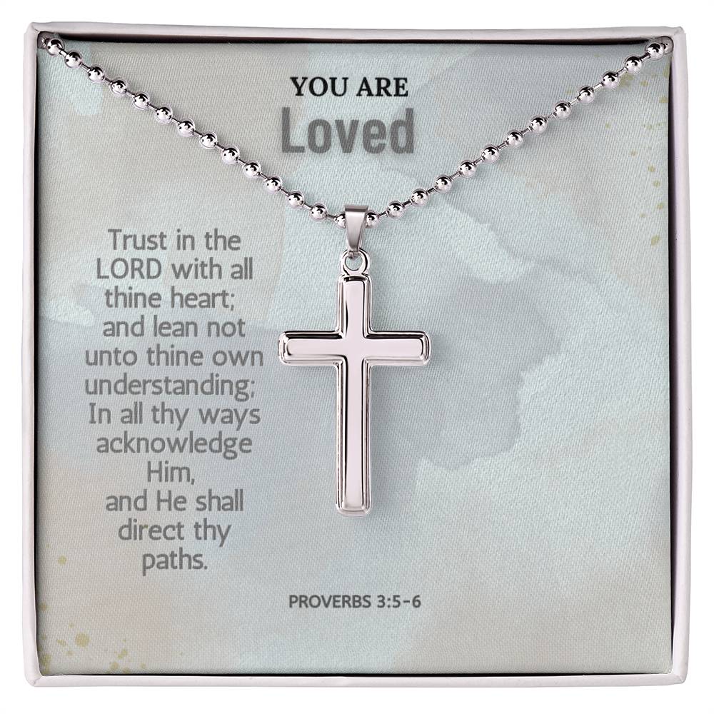 Stainless Steel Faith Cross Necklace