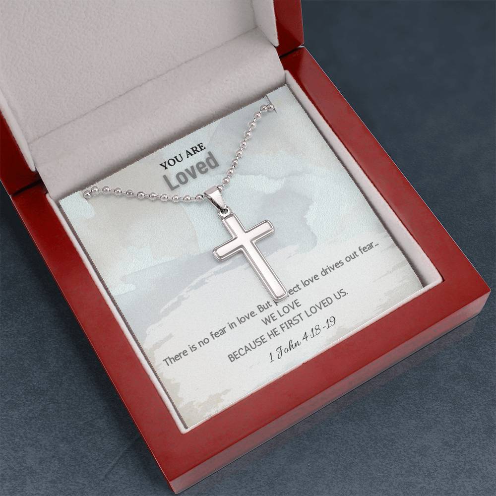 Stainless Steel Faith Cross Necklace