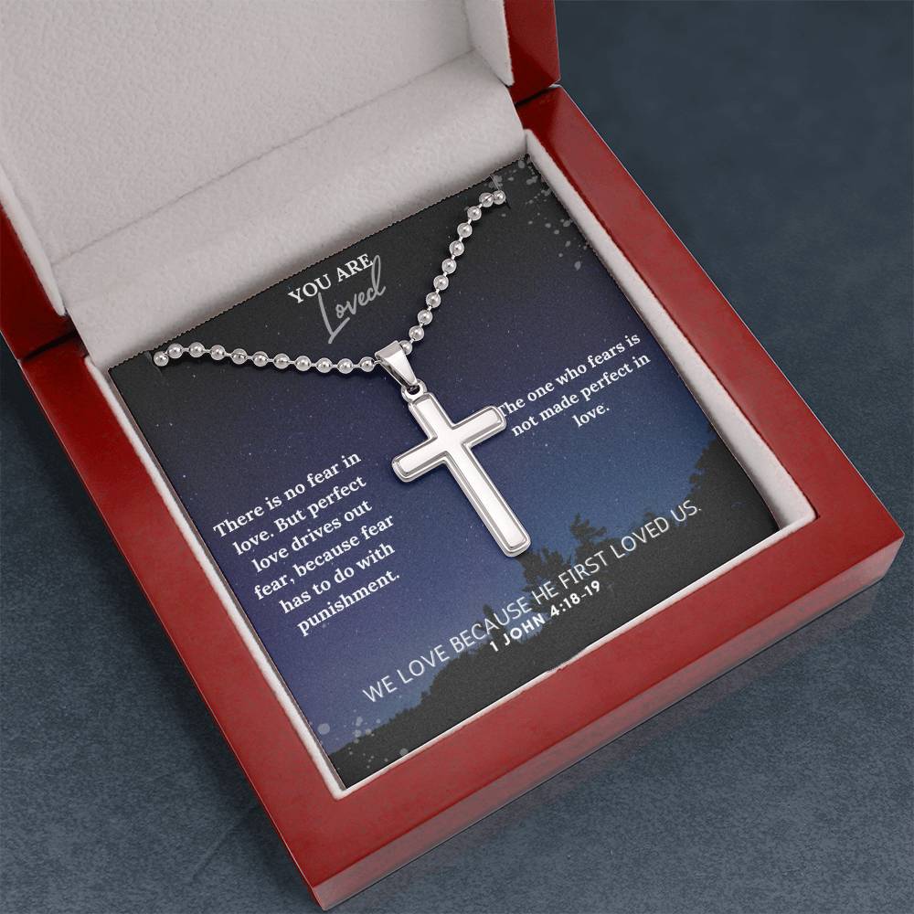 Stainless Steel Faith Cross Necklace