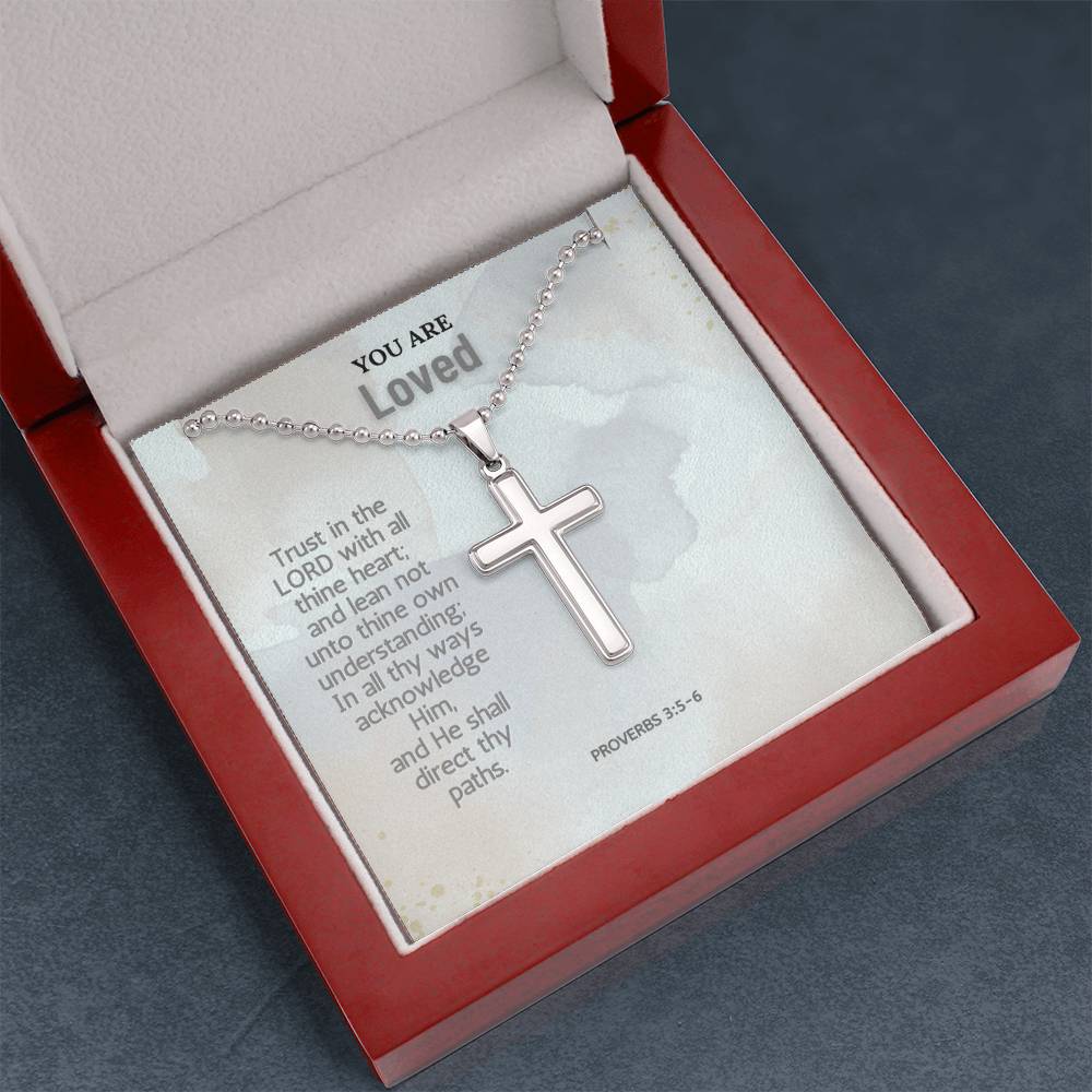 Stainless Steel Faith Cross Necklace