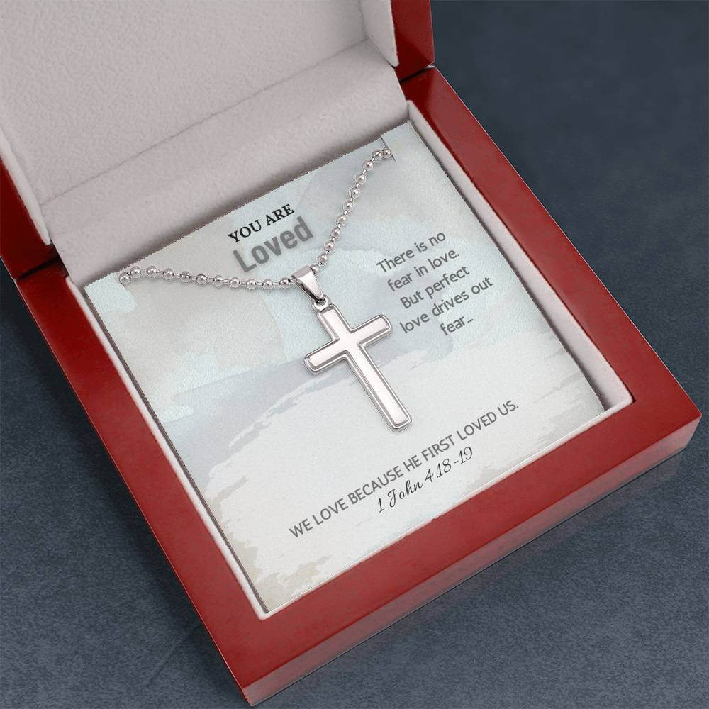 Stainless Steel Faith Cross Necklace