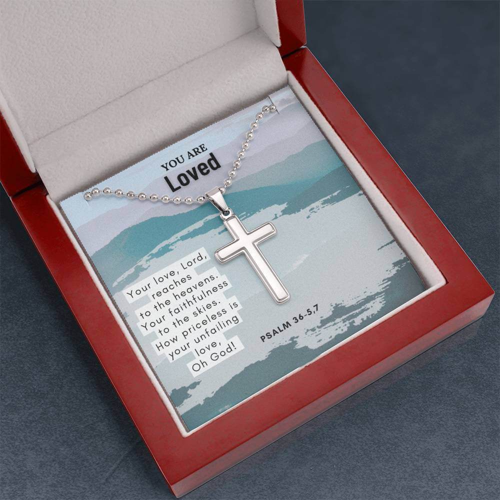 Stainless Steel  Faith Cross Necklace