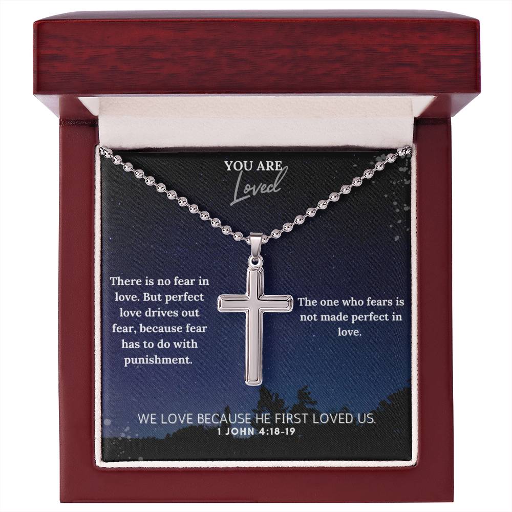 Stainless Steel Faith Cross Necklace