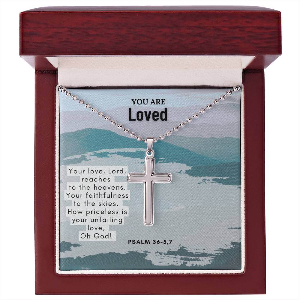 Stainless Steel  Faith Cross Necklace