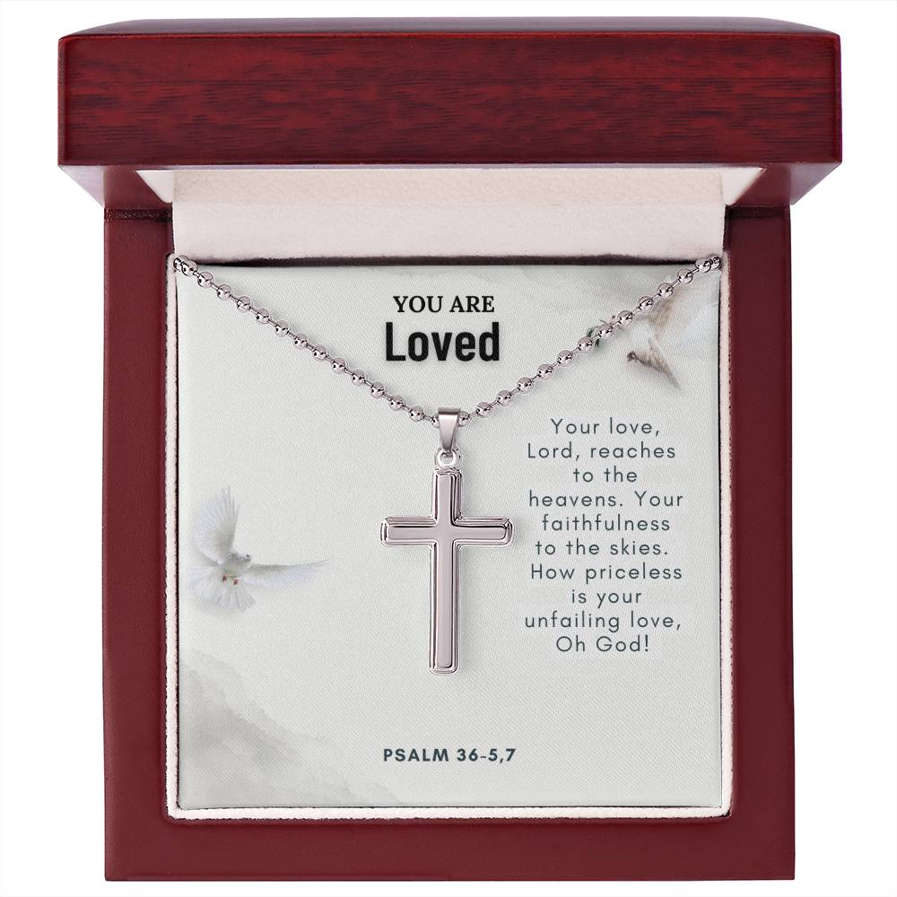 Stainless Steel Faith Cross Necklace