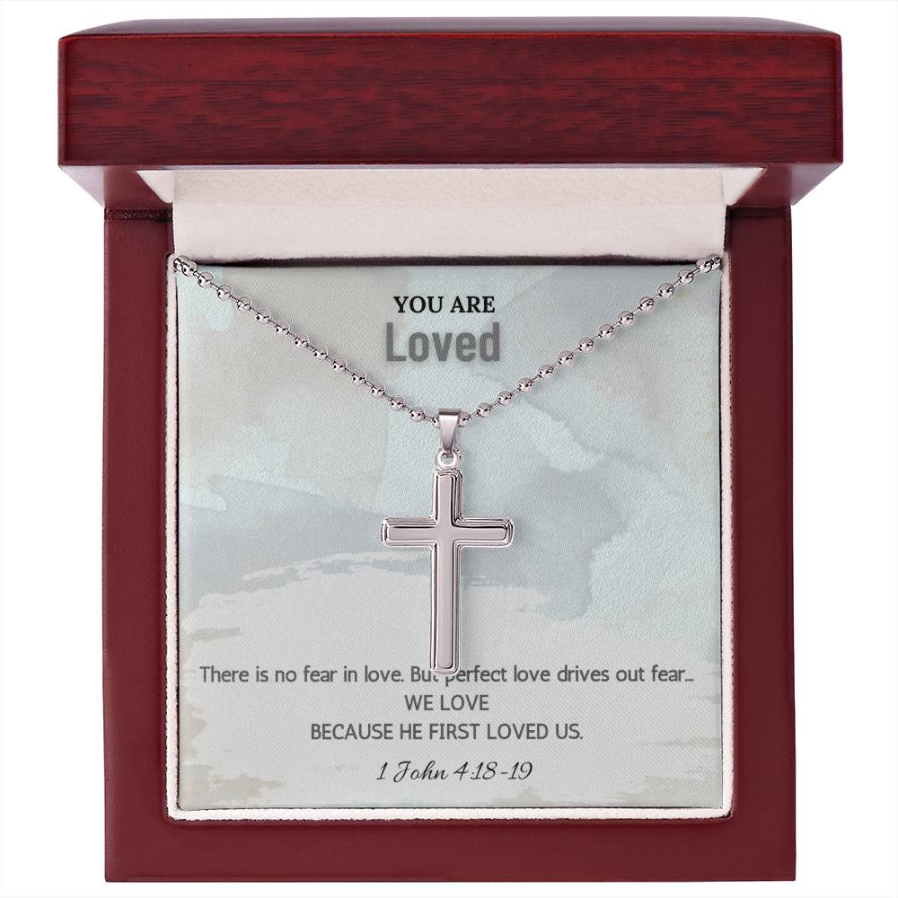 Stainless Steel Faith Cross Necklace
