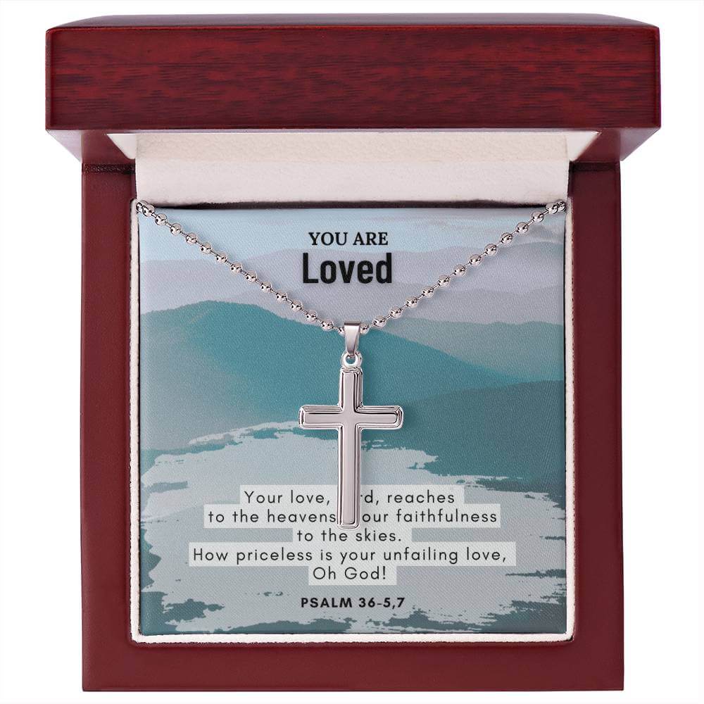 Stainless Steel Faith Cross Necklace