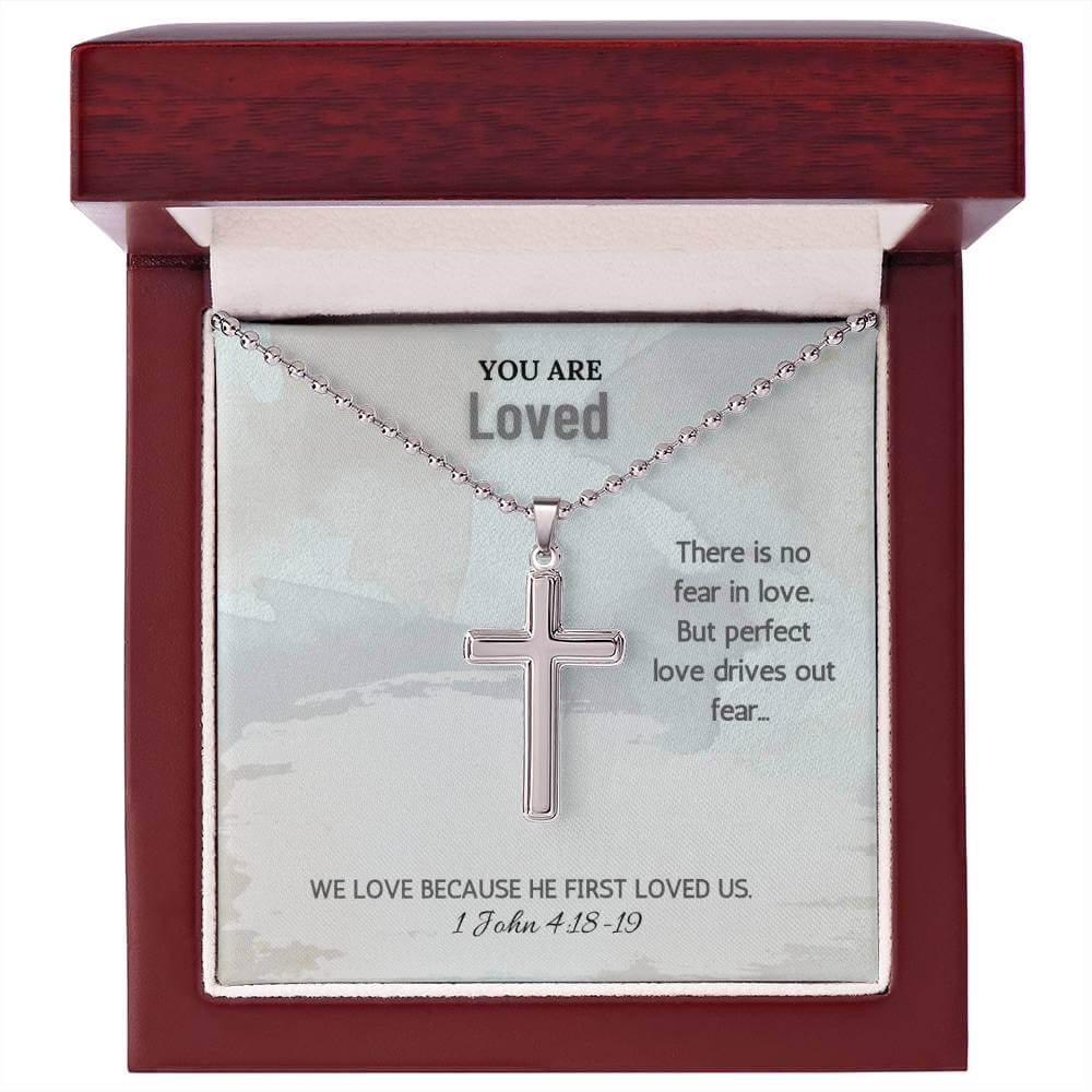 Stainless Steel Faith Cross Necklace
