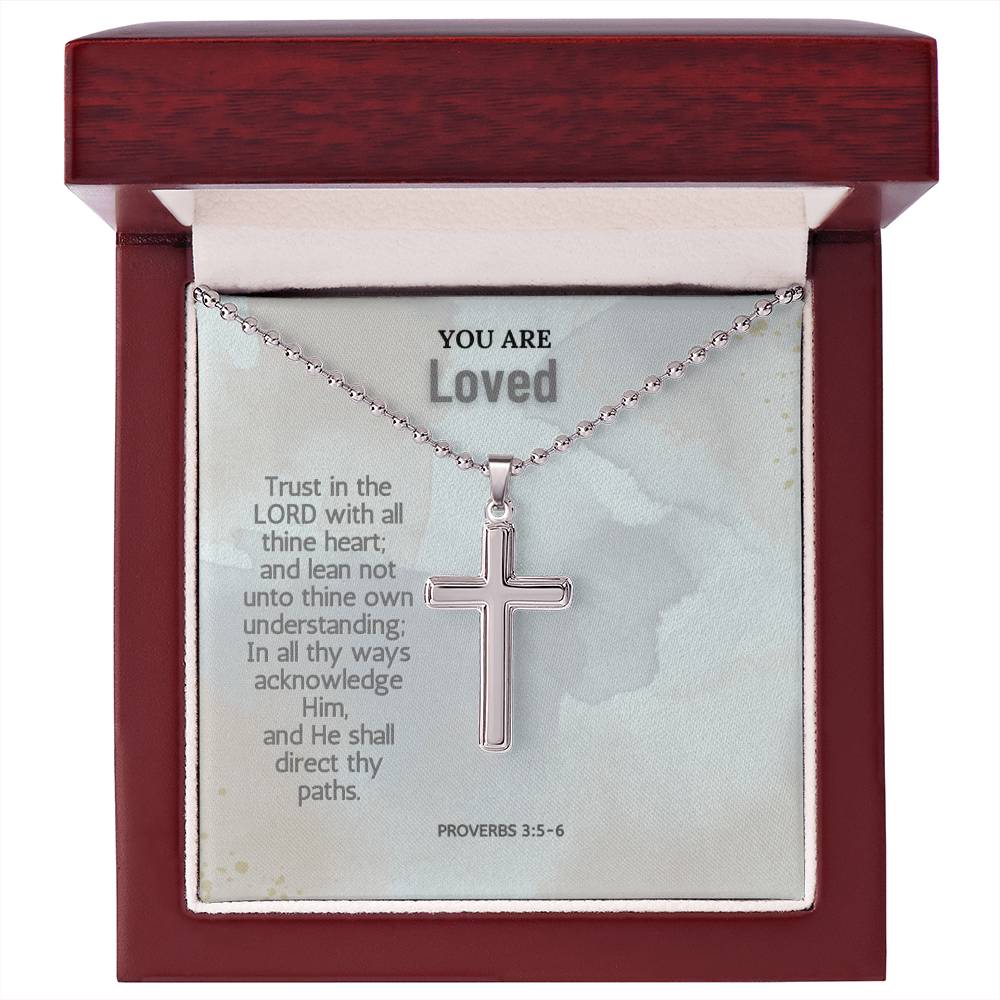 Stainless Steel Faith Cross Necklace